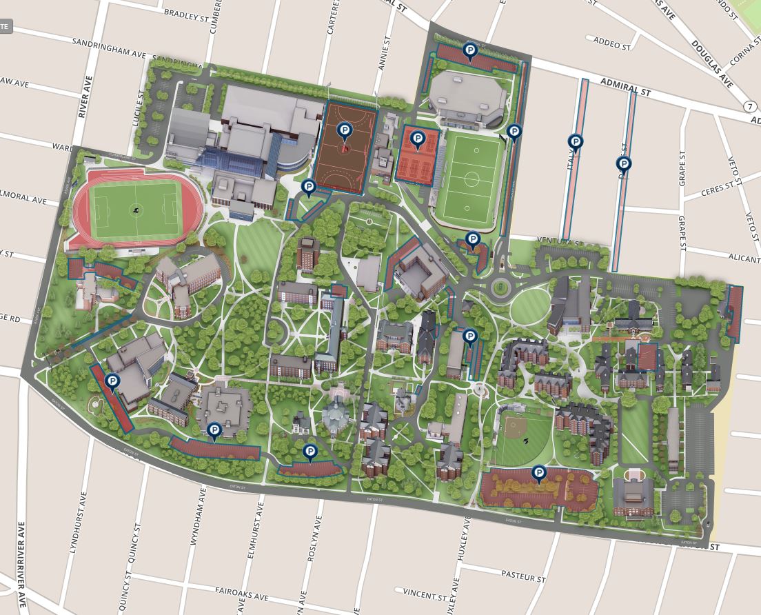 Mines Campus Parking Map