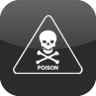 icon of a skull and crossbones with the word poison beneath it