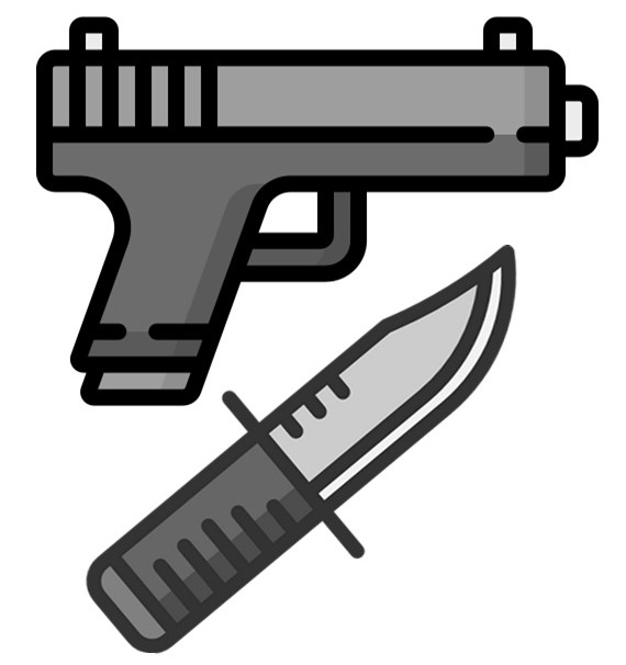 gun knife images